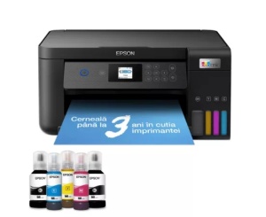Multifunctional InkJet EPSON EcoTank L4260, Color, A4, Wi-Fi, Tava 100 coli, negru