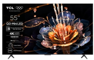 Televizor QD-Mini LED TCL Smart 55C61KS Seria C61KS 55 inch Ultra HD 4K Black