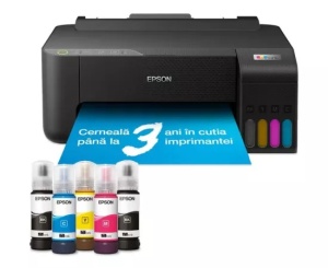 Imprimanta InkJet CISS Color EPSON EcoTank L1270, A4, USB/Wi-Fi, Negru