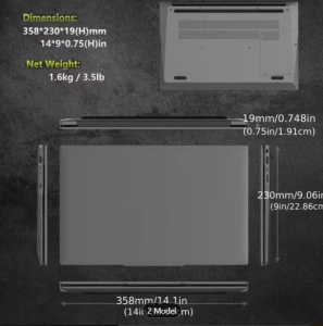 Laptop de Afaceri și Gaming 15.6'' FHD IPS, Windows 11, Intel i7 6500U, 16GB RAM 512GB/1TB SSD cu Senzor Amprentă Digitală, Tastatură Iluminată Numerică pentru Productivitate în Birou sau Lucru Acasă, - Img 2