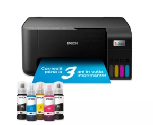 Multifunctional Inkjet EPSON EcoTank L3250, Color, Format A4, Wi-Fi, Negru