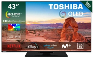 Televizor QLED Toshiba 109 cm (43") 43QV3463DG Ultra HD 4K Smart TV WiFi CI+
