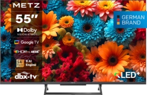 Televizor METZ QLED 55MQF7500Z 139 cm Smart Google TV 4K Ultra HD Clasa F (Model 2025)