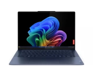 Laptop LENOVO Yoga Slim 7 14Q8X9 83ED000PRM, 14.5" 3K OLED Touch, Qualcomm Snapdragon X Elite X1E-78-100, 32GB RAM, SSD 1TB, Qualcomm Adreno, Windows 11 Pro, Cosmic Blue