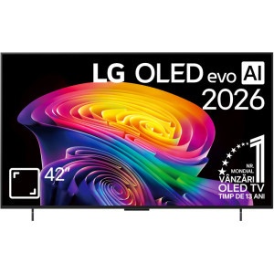 Televizor LED LG Smart TV OLED42C6ELB Seria evo AI C6 105cm 4K UHD HDR