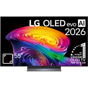 Televizor LED LG Smart TV OLED55C6ELB Seria evo AI C6 139cm 4K UHD HDR