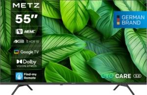 Televizor METZ LED 55MUF7000Z 139 cm Smart Google TV 4K Ultra HD Clasa F (Model 2025)