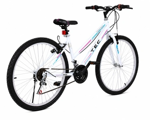 Bicicleta EROS 24 inch alb cu roz si albastru - Img 2