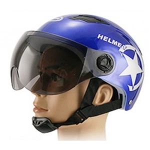 Casca moto scuter - albastru