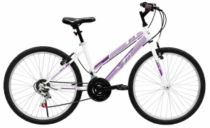 Bicicleta EROS 26 inch mov cu alb