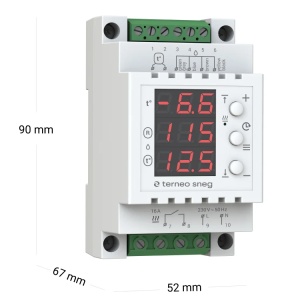 Kit degivrare 12m² putere constanta (2400w) montaj beton cu set Termostat digital + senzor temperatura / Umiditate 1 x 16A - 230 Volt pardoseala - Img 3