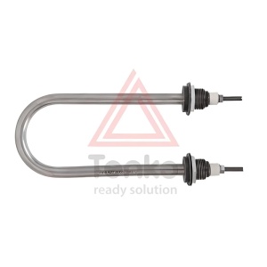 Rezistență electrică inox pentru apă 3,5 kW – Ø13 mm, filet M22x1,5, rază R30