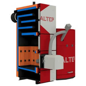 Centrală pe peleți, cereale și tocătură lemnoasă Altep Duo Uni Pellet Plus 50 - 62kW