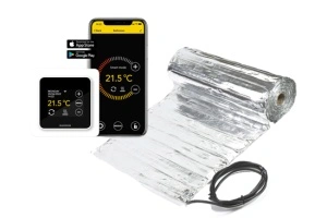 Kit covor incalzire in pardoseala aluminiu 6 m² - 840 W cu termostat MRC WIFI control