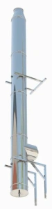 Sistem cos fum inox izolat, 160 mm ,