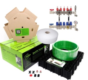 Pachet standard 30m² incalzire prin pardoseala cu agent termic, sistem SpeeTile pentru sapa autonivelanta , grosime 15mm