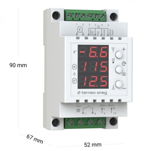 Set Termostat digital + senzor temperatura / Umiditate 1 x 16A - 230 Volt jgheab - Img 2