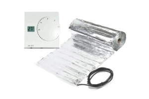 Kit covor incalzire in pardoseala aluminiu 9 m² - 1260 W cu termostat Analogic Standard control