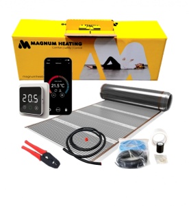 Kit incalzire in pardoseala Film carbon 7m² - 840 W cu termostat WIFi control F 32