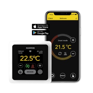Kit covor incalzire in pardoseala 1,5 m² - 225 W cu termostat MRC WIFI control - Img 3