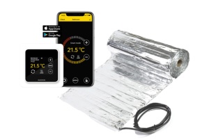 Kit covor incalzire in pardoseala aluminiu 5 m² - 700 W cu termostat MRC WIFI control