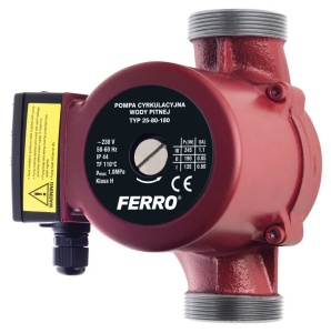 Pompa circulatie pentru apa potabila Ferro 25-80 180