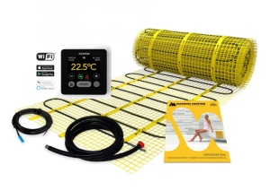 Kit covor incalzire in pardoseala 1 m² - 150 W cu termostat MRC WIFI control