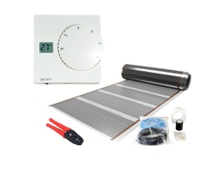 Kit incalzire in pardoseala Film carbon 8m² - 960 W cu termostat Analogic Standard control