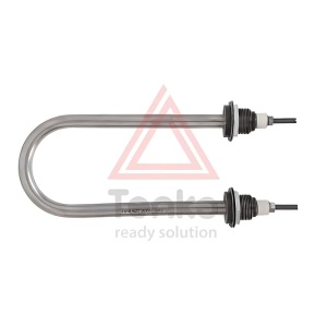 Rezistență electrică inox pentru apă 3,5 kW – Ø13 mm, filet M22x1,5, rază R30 - Img 3
