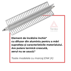 Convector Electric EHK(X), 1500W, 15m², 726x466x75, Gri