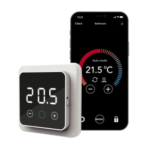 Kit covor incalzire in pardoseala aluminiu 2 m² - 280 W cu termostat WIFi control F 32 - Img 3