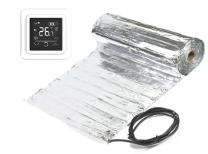 Kit covor incalzire in pardoseala aluminiu 3 m² - 420 W cu termostat WIFi control C 16