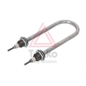 Rezistență electrică inox pentru apă 3 kW – Ø13 mm, filet M22x1,5, rază R30