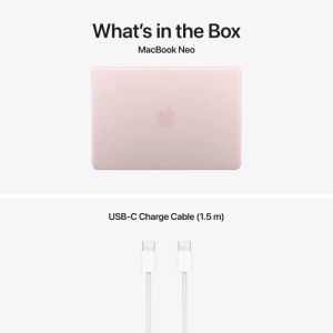 MacBook Neo 13" Retina/Apple A18 Pro (CPU 6-core, GPU 5-core, NeuralEngine16-core)/8GB/512GB - Touch ID - Blush - INT KB (No Adapter) - 2026 - Img 2