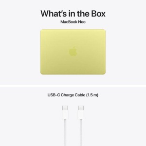 MacBook Neo 13" Retina/Apple A18 Pro (CPU 6-core, GPU 5-core, NeuralEngine16-core)/8GB/512GB - Touch ID - Citrus - INT KB (No Adapter) - 2026 - Img 3