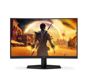 Monitor Gaming AOC C24G42FE, 24", 1920 x 1080 pixeli, Black, Red, 3 ani Garantie