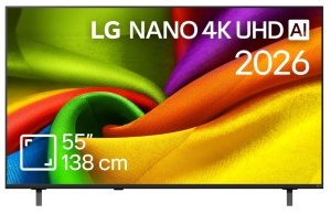 Televizor LG LED 55NU850B3LA, 138 cm, Smart, 4K Ultra HD, Clasa F (Model 2026)