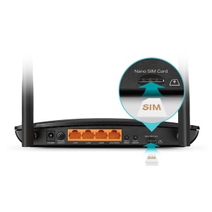 TP-LINK ROUTER 4G+ AC1200 Dual-Band CAT6 ARCHER MR500, interfata: 1× Porturi LAN/WAN 10/100/1000 Mbps, 3× Porturi LAN 10/100/1000 Mbps, 1× Slot Micro SIM, Dimensiuni: 202 × 141 × 33.6 mm, 2× Antene externe LTE detașabile, Standarde Wireless: IEEE - Img 4