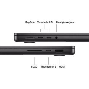 MacBook Pro 14.2"/Apple M5 Pro (CPU 15-core, GPU 16-core, Neural Engine 16-core)/24GB/1TB - Space Black - US KB -70W ADAPTER - 2026 (CTOfrom MGDR4RO/A) - Img 3