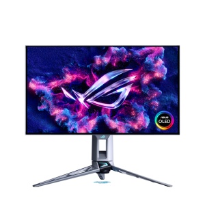 Monitor Asus 26.5" PG27AQWP-W, Diagonal (inch): 26.5, Diagonal (cm): 67, Aspect ratio: 16:9, Panel: WOLED, Resolution: 2560x1440, Refresh Rate: 540Hz, Response time GtG: 0.02ms, Brightness (max): 1500 cd/m², Contrast (static) : 1.5M:1, Viewing angle: