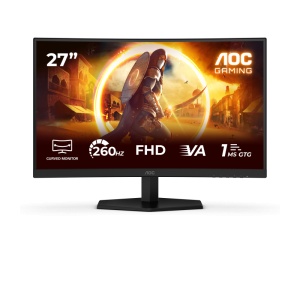 Monitor Gaming AOC C27G42ZE, 27", 1920 x 1080 pixeli, Black, Red, 3 ani Garantie
