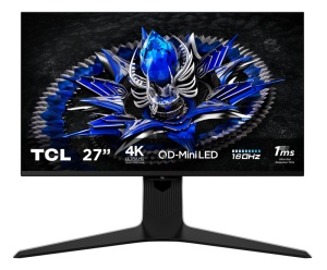 Monitor TCL 27" 27R83U, Diagonal (inch): 27, Diagonal (cm): 69, Aspect ratio: 16:9, Panel: QD-Mini LED, Resolution: 3840x2160, Refresh Rate: 160Hz, Response time GtG: 1ms, Brightness (max): 1600 cd/m², Contrast (static) : 4000:1, Viewing angle: 178/178,