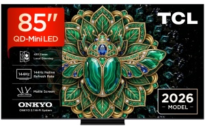 Televizor TCL QD-MiniLED 85MQLED75L, 214 cm, Smart Google TV, 4K, Onkyo (Model 2026)
