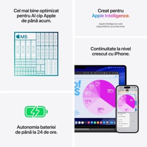 MacBook Pro 14.2"/Apple M5 (CPU 10-core, GPU 10-core, Neural Engine 16-core)/24GB/1TB - Silver - INT KB (No Adapter) - 2025 - Img 5