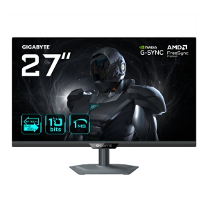 Monitor Gaming Gigabyte G27UP, 27", Dual Mode UHD (3840x2160), 160Hz, FHD (1920x1080), 320Hz, IPS, 1ms GtG, HDR10, Flicker-Free, G-Sync Compatible, Night Vision, Low Blue Light, AMD FreeSync Premium, Smart OD, 2xHDMI 2.1, DP 1.4, USB Type-C, Pivot, Negru