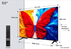 Televizor TCL QLED 50S5L, 126 cm, Smart Android TV, Full HD, Clasa F (Model 2026) - Img 2