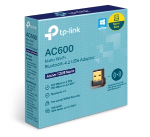 Adaptor wireless TP-Link, ARCHER T2UB NANO; AC600 Dual-band, USB 2.0; Bluetooth 4.2, Wireless Standards: EEE 802.11ac, IEEE 802.11a, IEEE 802.11n, IEEE 802.11g, IEEE 802.11b, 5GHz - 433Mbps, 2.4GHz 200Mbps, Dimensiuni: 15.7*7.4*19.2mm. - Img 2