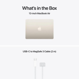 MacBook Air 15.3" Retina/Apple M5 (CPU 10-core, GPU 10-core, NeuralEngine16-core)/24GB/1TB - Starlight - INT KB (No Adapter) - 2026 - Img 3