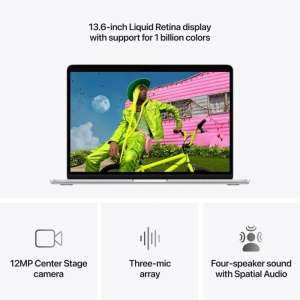 MacBook Air 15.3" Retina/Apple M5 (CPU 10-core, GPU 10-core, NeuralEngine16-core)/16GB/1TB - Silver - INT KB (No Adapter) - 2026 - Img 7