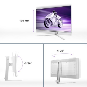 Monitor Consumer Philips Evnia 8000 27M2N8500/00, 27", 2560 x 1440 pixeli, White, 2 ani Garantie